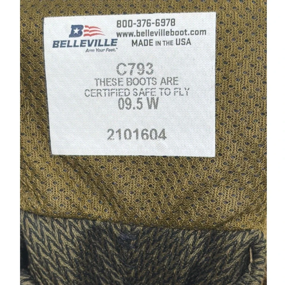 Belleville‎ C793 Flight Boots Men 9.5W Coyote  GORE-TEX Vibram USA NWOT'S